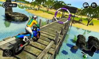 Playa Agua Surfista Bicicleta Carreras Apk