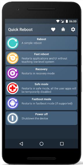 raíz de reinicio rápido