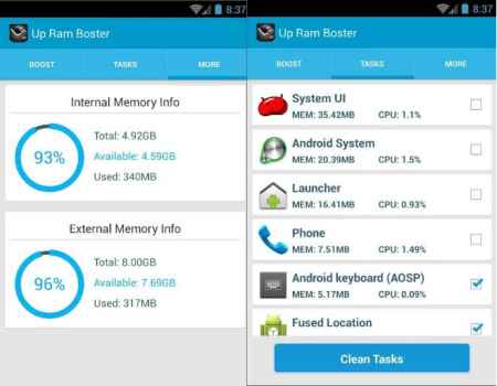 Amplificador de memoria RAM Apk