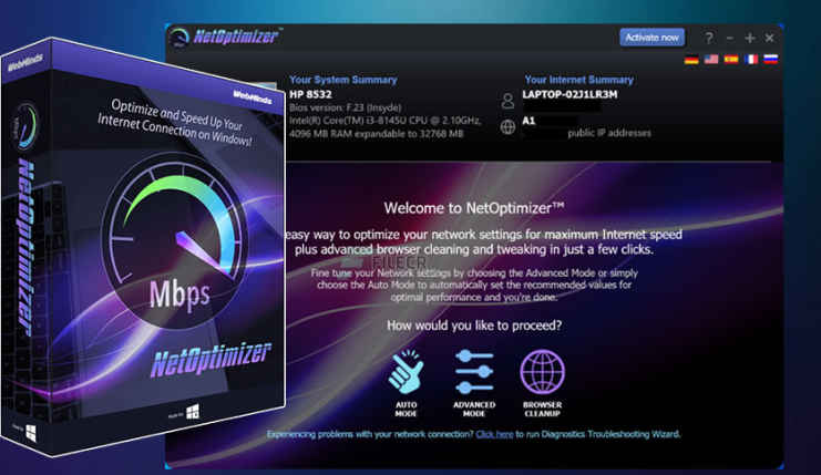 Descargar WebMinds Net Optimizer – Full v7.0.26.309 Speed ​​Up Net﻿