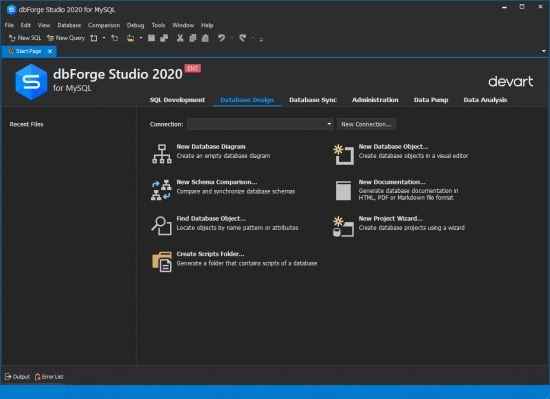 Descarga profesional de Devart dbForge Studio 2025 para MySQL – Completo