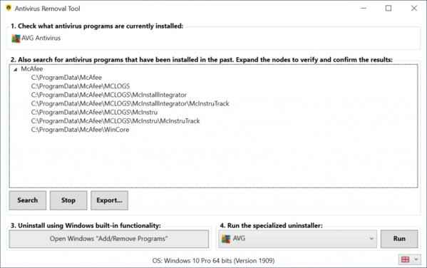 Descargar la herramienta de eliminación de antivirus – Completa v2026.02 (v.1)