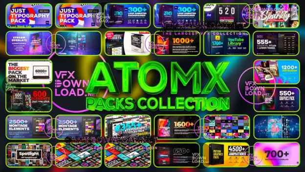Descarga de AtomX Pack Collection 2026: gráficos y animación completos