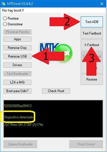 Mpie X800 reiniciar USB + probar ADB + Fastboot