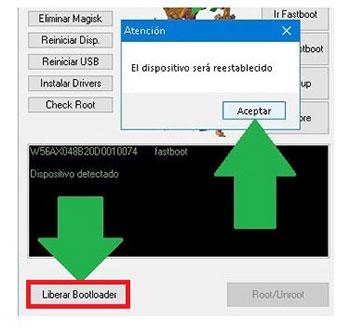 Desbloquear el gestor de arranque de UMIDIGI Bison