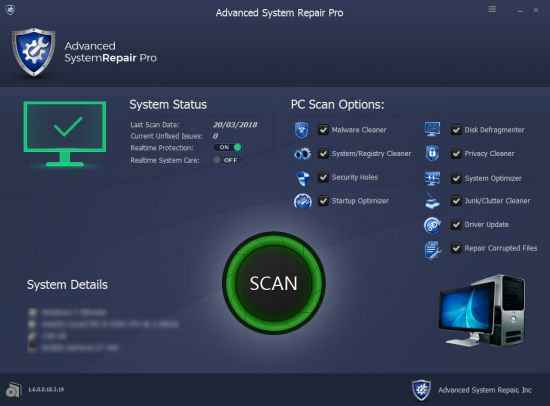 Descarga avanzada de System Repair Pro – v2.0.1.1 completo