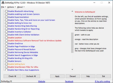 Descargar DoNotSpy11 Pro – Desactivación de componentes completa v1.3.0 Win 10
