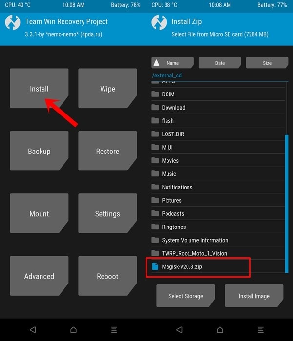 raíz-twrp-galaxy-s20