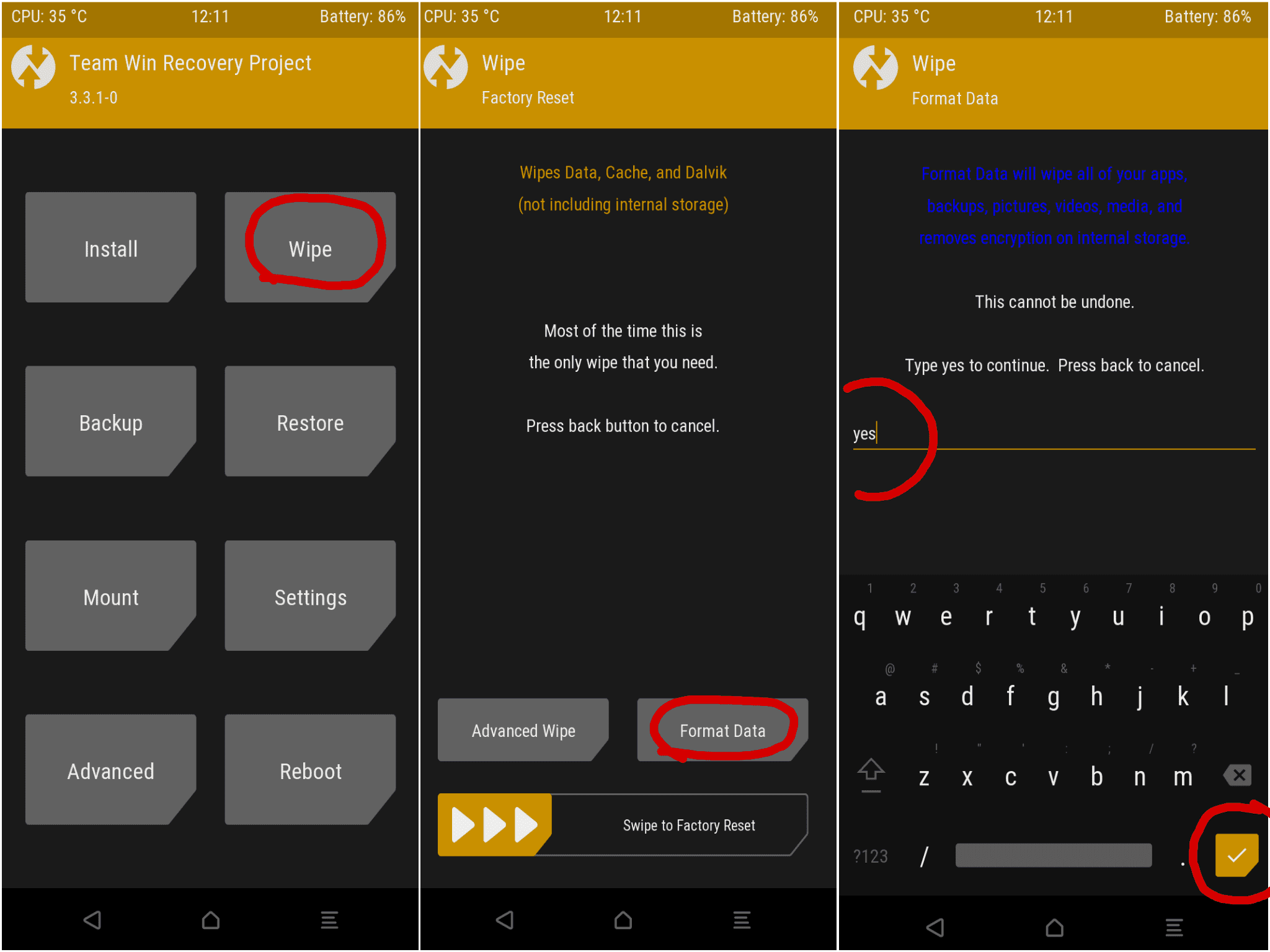 formatear datos infinix hot 8