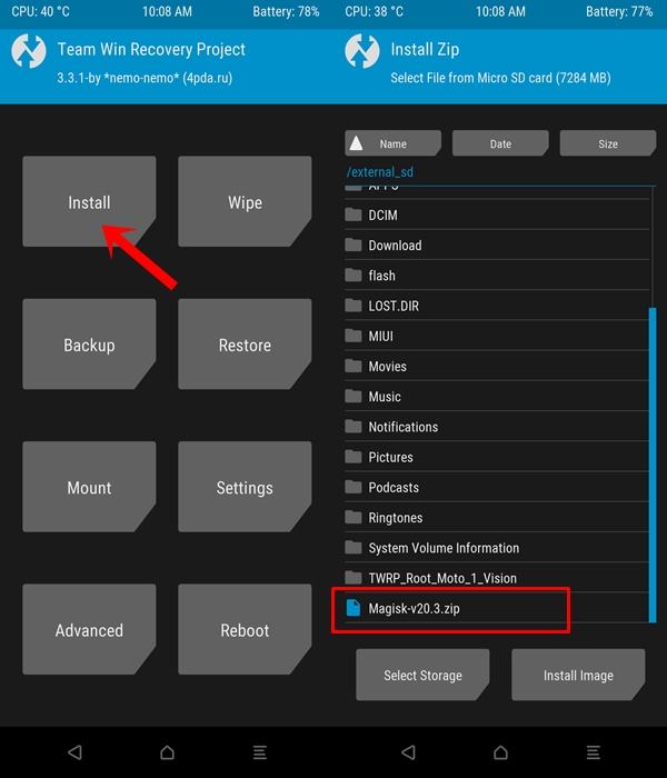 instalar Magisk Zip Root OnePlus 7