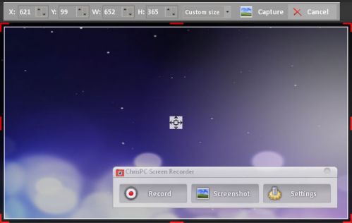 Descargar ChrisPC Screen Recorder – Pantalla completa v2.25.0802.0
