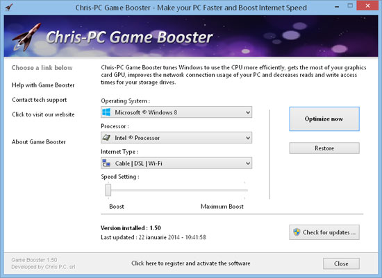 Chris-PC Game Booster Full v7.26.0414 Descargar turco
