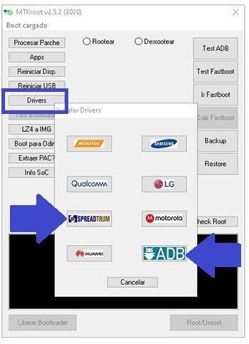 Controladores USB Spreadtrum para Coolpad Mega 5A