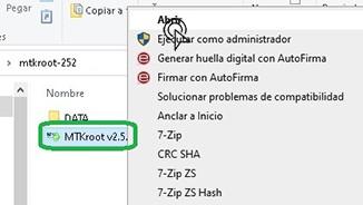 Abrir MTKroot v2.5.5 en Mpie S168