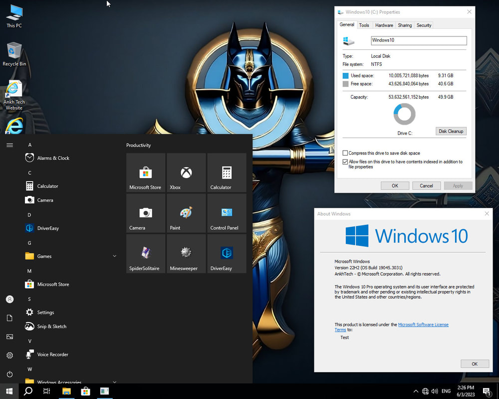 Descarga de Windows 10 PE Ankhtech – v14.0 completo