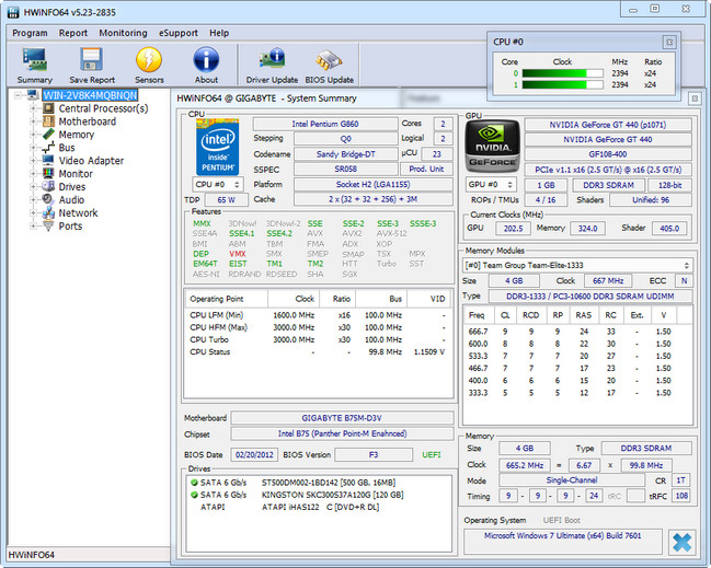 Descargar HWiNFO – Completo v8.46.5960 Portátil
