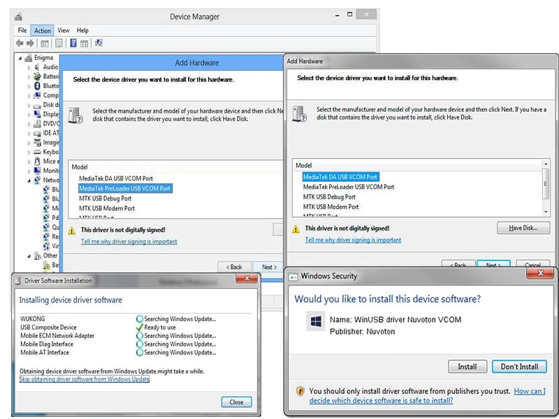 Instalar drivers USB VCOM Xiaomi Redmi 13C