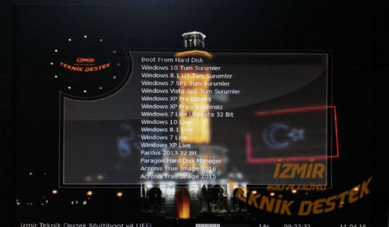 Izmir Teknik USB MultiBoot Descarga turca completa UEFI V4.0