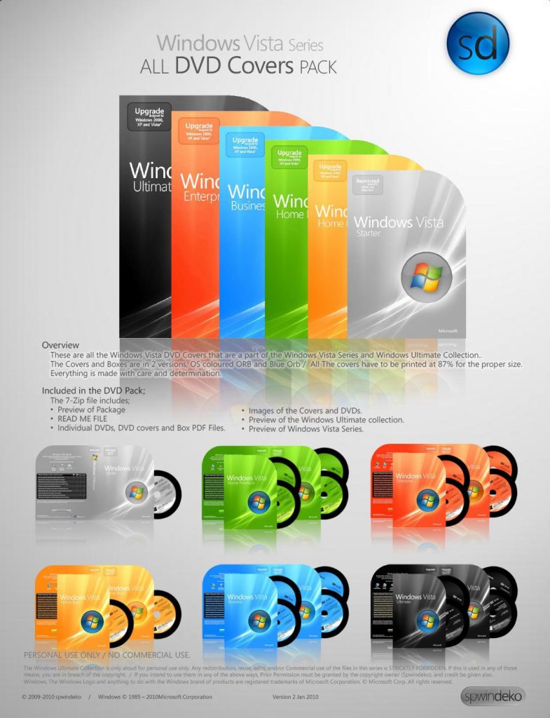 Windows Vista Todas las versiones Descargar Sp2 Turco Original 32x64Bit
