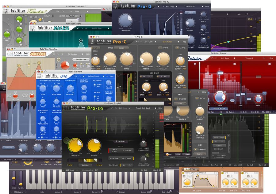 Paquete total FabFilter 2026.1 + portátil