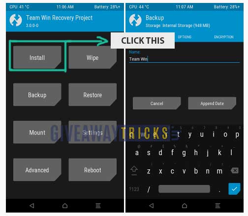 Recuperación TWRP