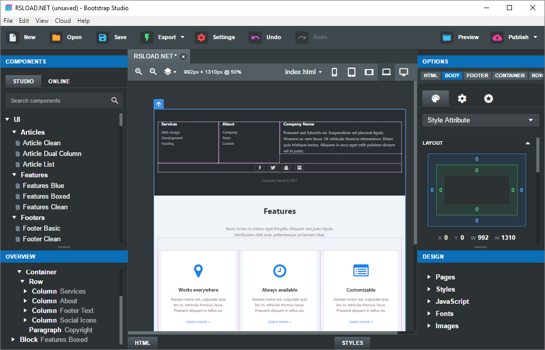     Estudio Bootstrap gratis