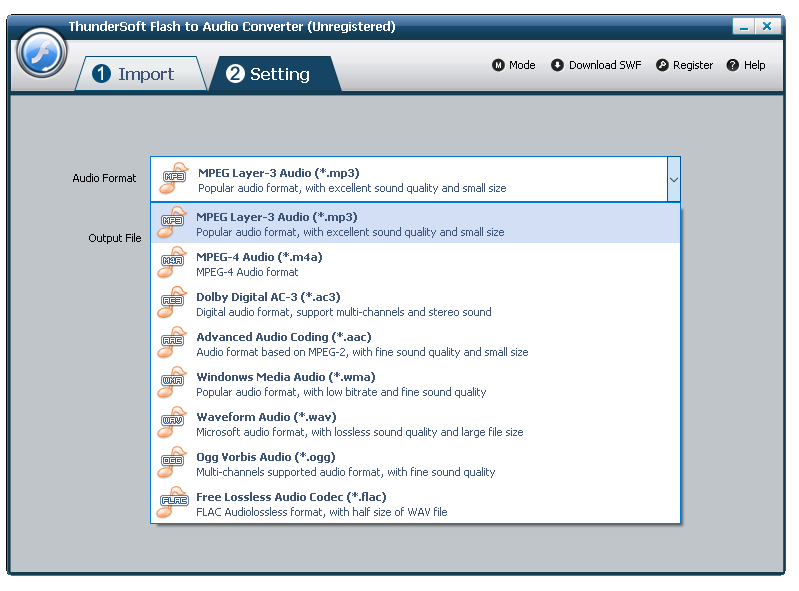     descargar ThunderSoft Flash to Audio Converter