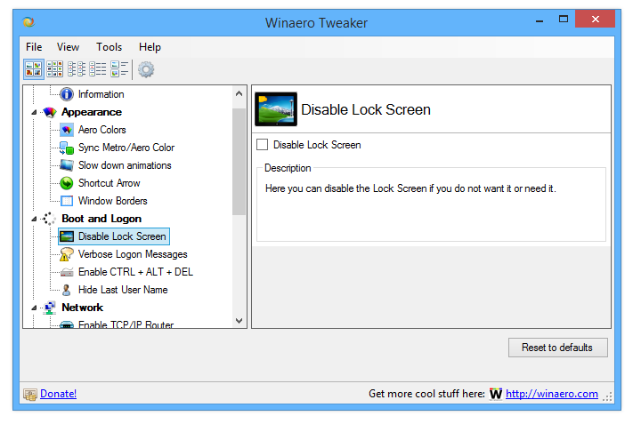 Winaero Tweaker