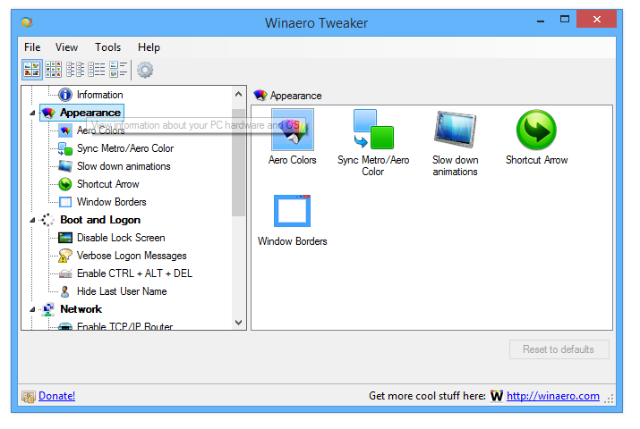 Winaero Tweaker