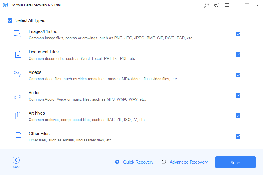     Haga su descarga de recuperación de datos