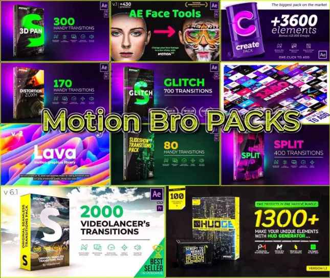 Descarga completa de Motion Bro Packs v2025
