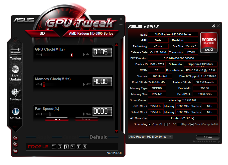 Ajuste de GPU de ASUS