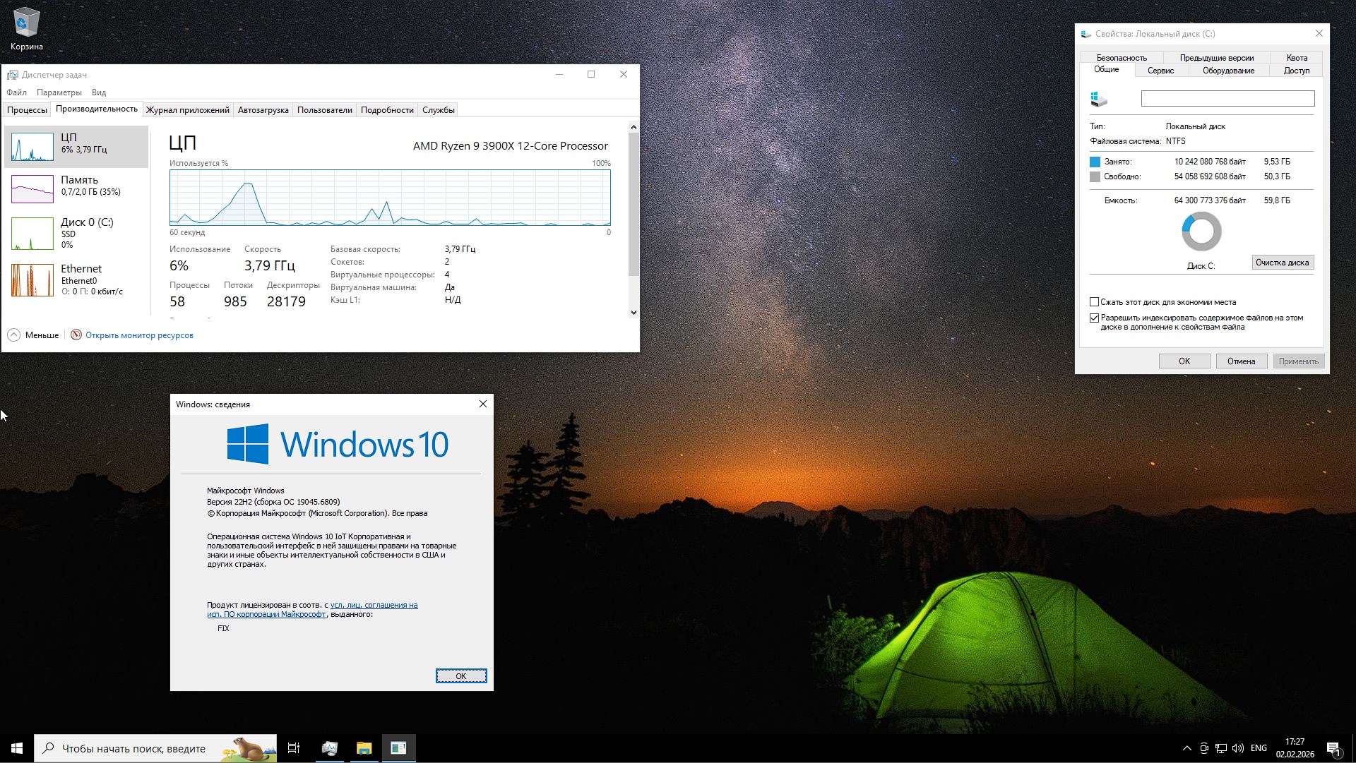     Windows 10 x64 Lite velocidad máxima IoT LTSC 19045.6809 iso 
