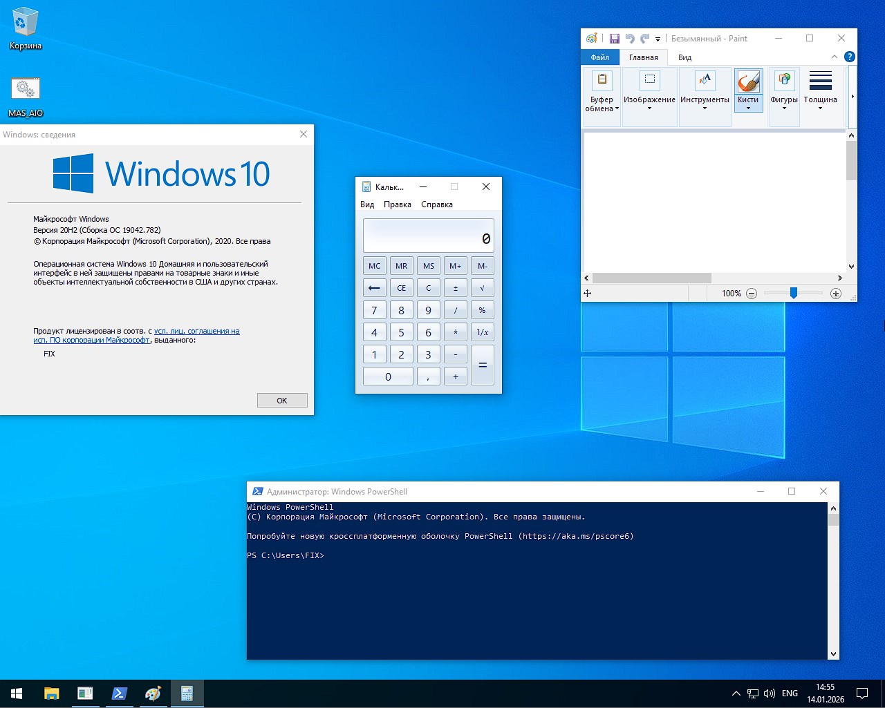 Torrent de inicio de Windows 10 x64 20H2 miniOS 