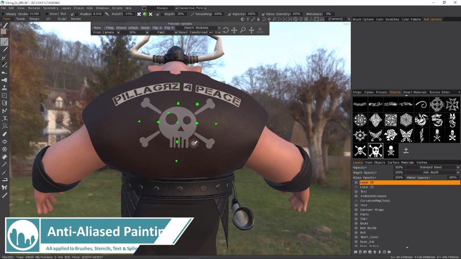     Activación de foto de abrigo 3D