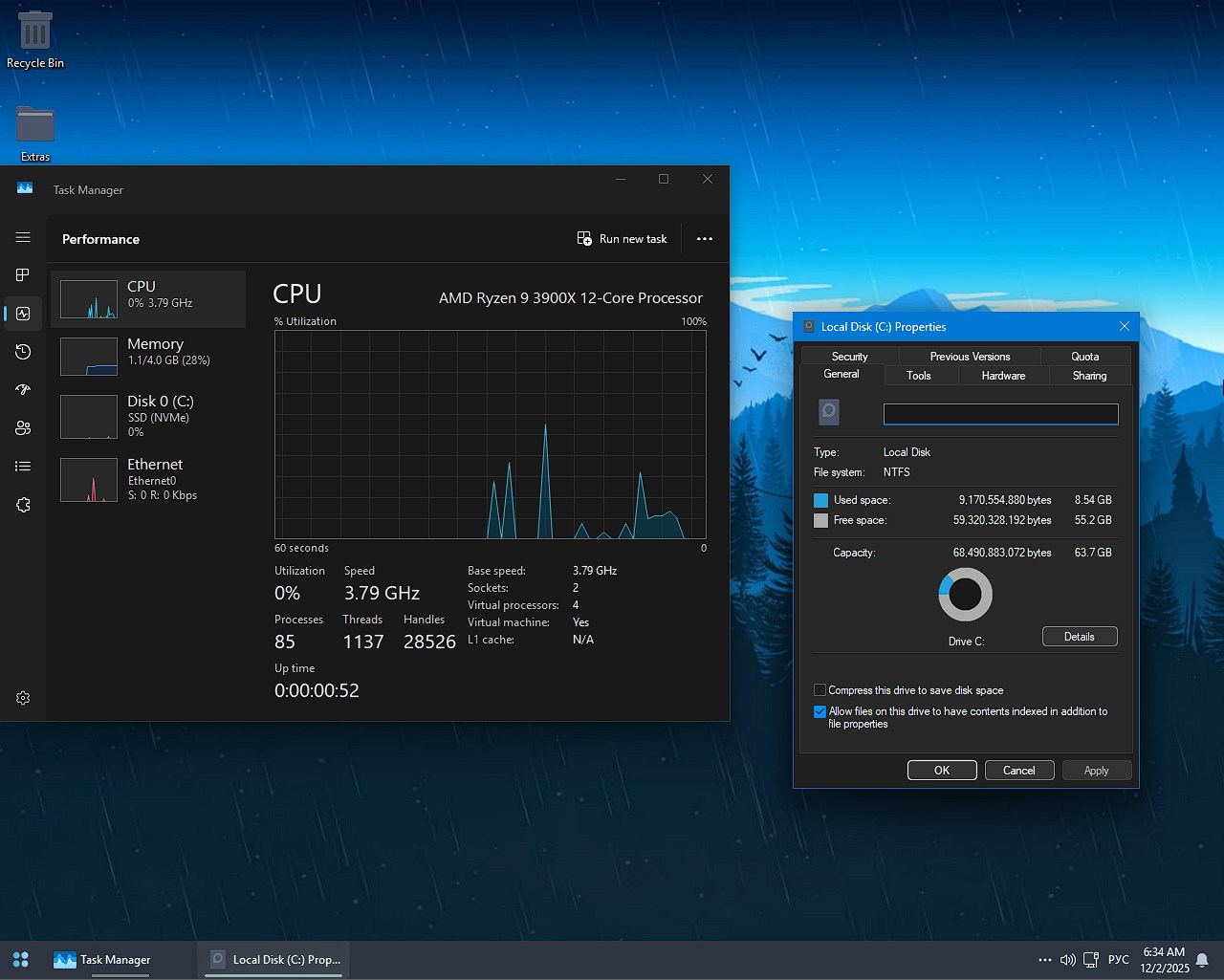 windows 11 pro 25H2 juegos mínimos os eng