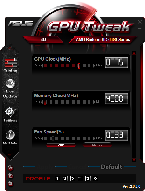Ajuste de GPU ASUS III 2.4.0.0