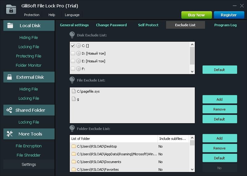 Bloqueo de archivos GiliSoft Pro 15.7.0 + x64