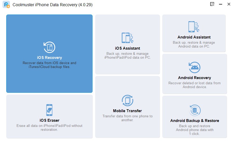 Coolmuster Recuperación de datos de iPhone 6.0.54+x64