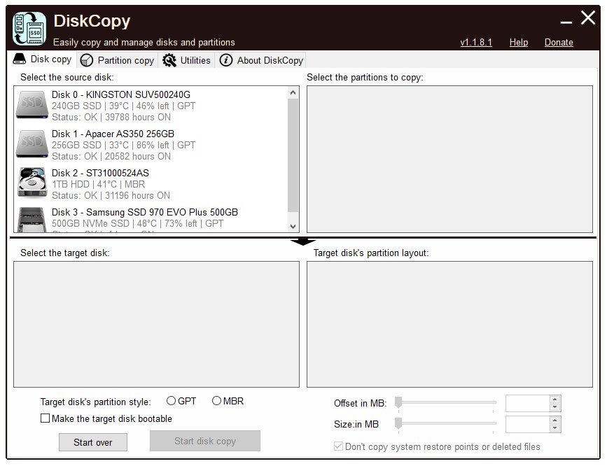 Copia de disco 1.4.5