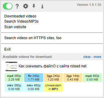 Descargador de vídeos Ultimate 1.0.1.243