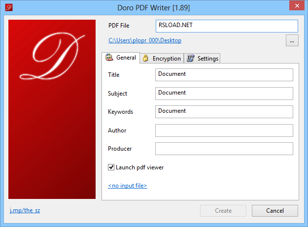 Escritor de PDF Doro 2.26
