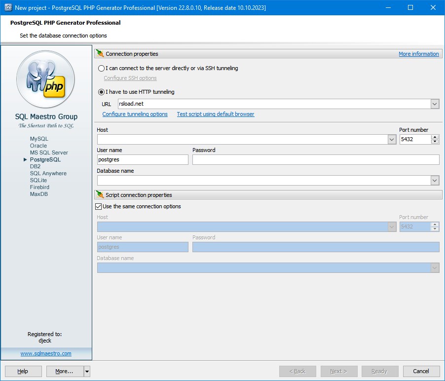 Generador PHP PostgreSQL Pro 22.0.8.22 + crack