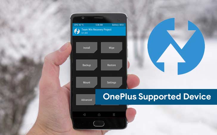 Lista de recuperación TWRP compatible para dispositivos OnePlus