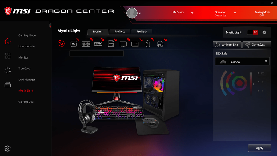 MSI Dragón Centro 2.0.150.0