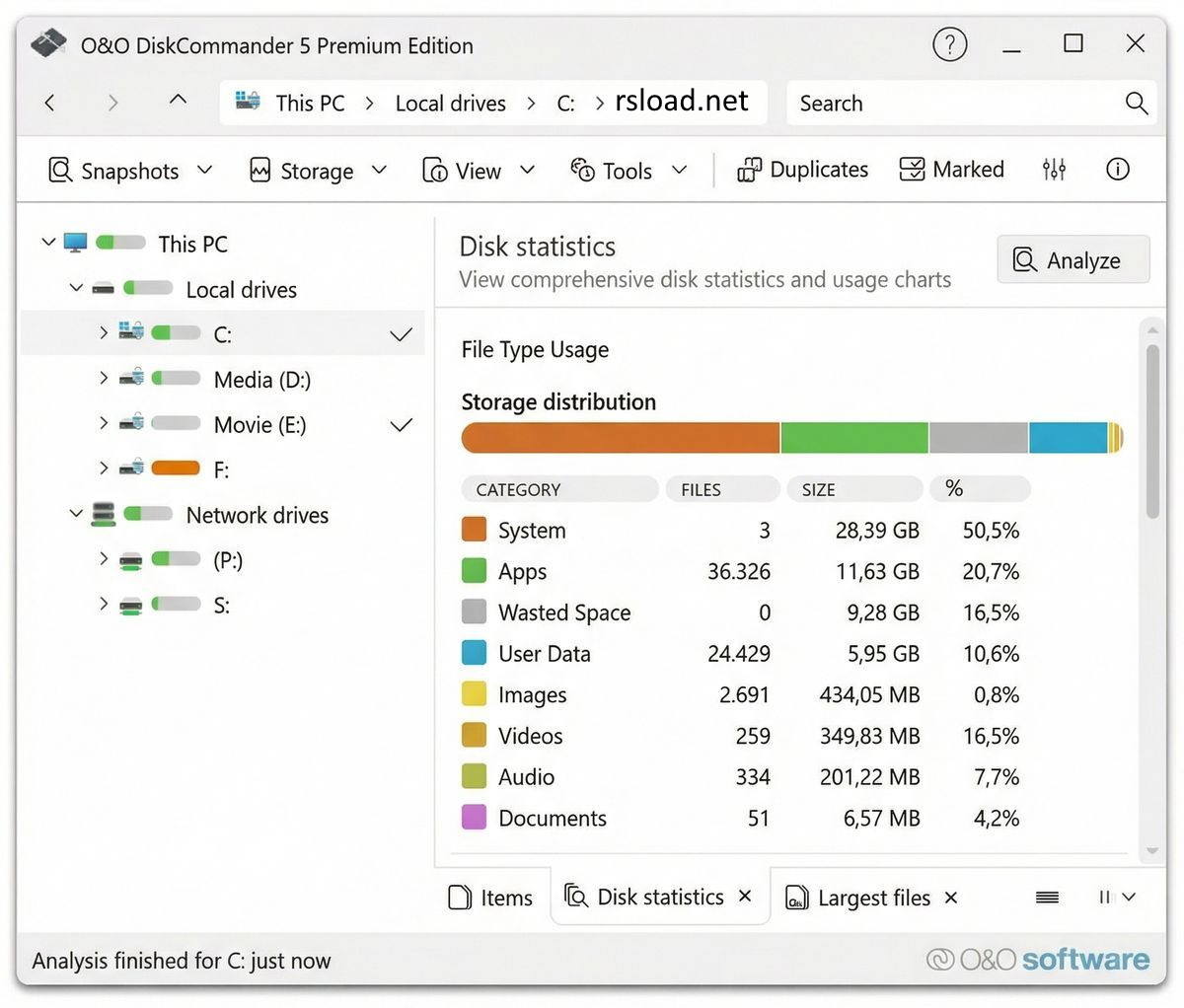 O&O DiskCommander Premium 5.1.1020