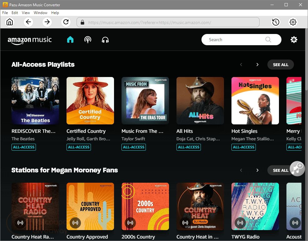 Pazu Amazon Music Converter 1.9.4 + x64 + Repack + Portátil