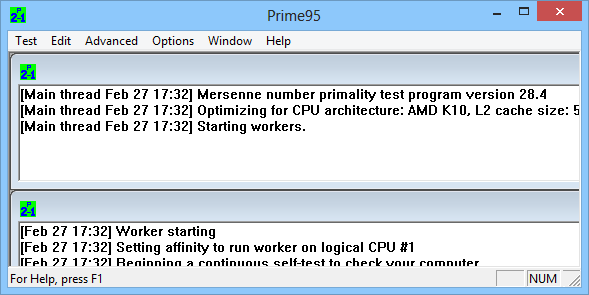 Prime95 31.04 Compilación 1 + x64