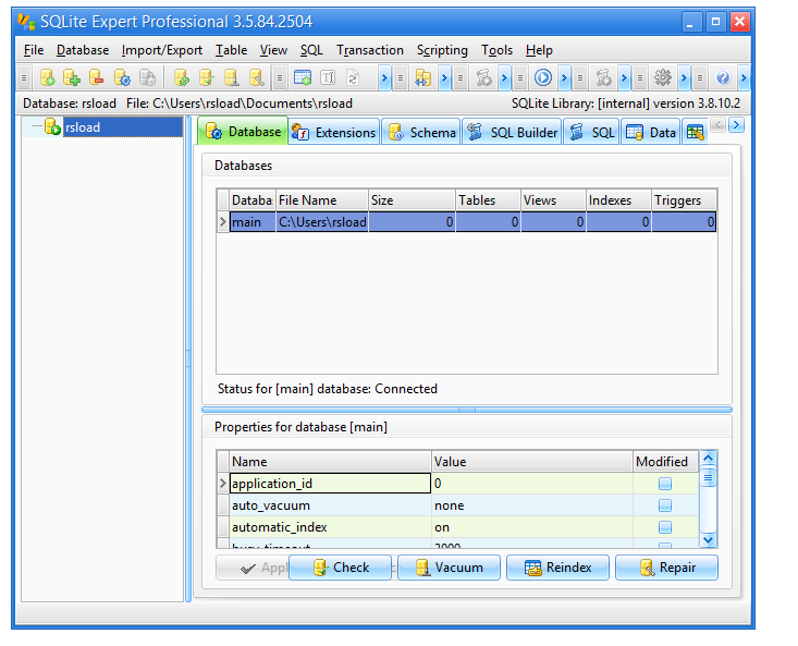 SQLite Expert Professional 6.0.8.710 + Portátil + Reempaquetar