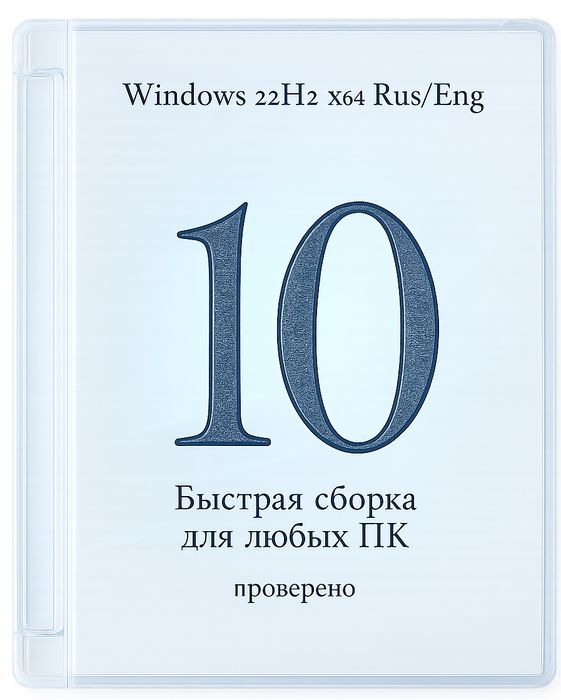 Windows 10 Pro/Enterprise 22H2: быстрая сборка  для любых ПК (Updates 2025)